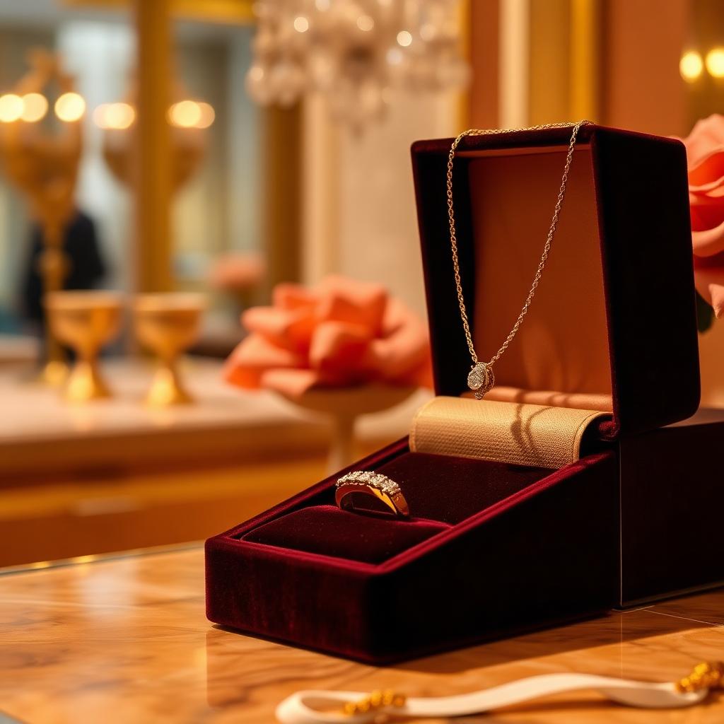 22K Gold Pendant & Diamond Ring Set